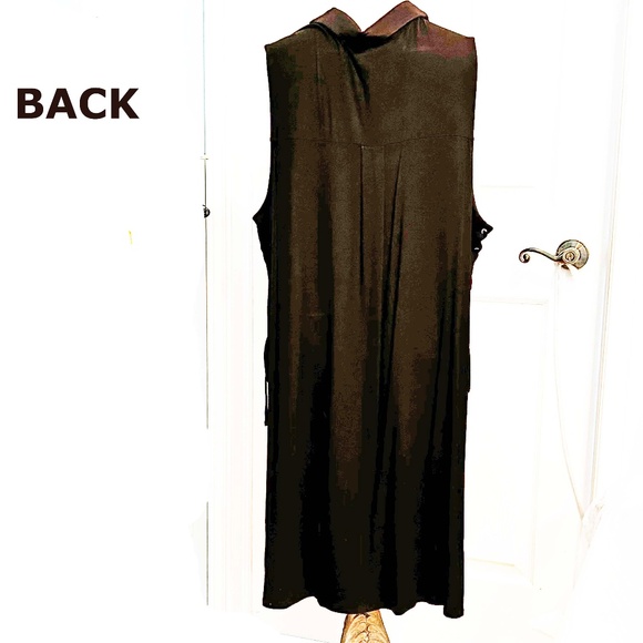 NEW PHOTOS! LACE UP KNIT TUNIC, BLACK, SIZE 4X, SIDE LACES & GROMMETS, SOLID - Picture 14 of 14